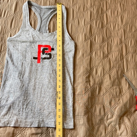 lululemon Swiftly Racerback Tank Top Women’s sz 2 XXS Gray ProSkills Logo - Picture 8 of 8
